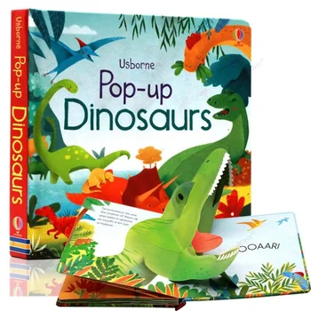 3D Klapp Pilt, inglise Raamatuid Usborne Pop-Up Lastele Muinasjuttude Lugemise Raamat inglise keeles Õppimine Montessori Mänguasjad, Laste Kingitus