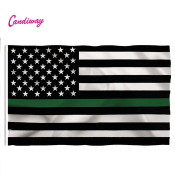 Ameerika politsei lipu 90*150cm Roheline Joon usa Politsei Lipud Ameerika Lipu Polüester USA Lipu all USA Banner Pennants Lipu all USA-s