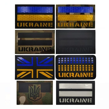 IR Ukraina Lipud Plaaster Armee Solider Konks &loop Võidelda Plaastrid Taktikaline Sõjalise Kõlbeline Mantel ja Müts