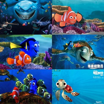 Lõuend Maali Seina Art kalapoeg Nemo Anime Disney Cartoon Plakatid ja Pildid Tuba Decor Pilte elamiseks Kodu Kaunistamiseks
