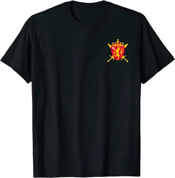 Norra Armee FSK erijõudude Forsvarets Meeste T-särk, Lühikesed Vabaaja PUUVILL, O-Kaelus tshirt