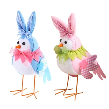 Pidulik Ülestõusmispühade Lind Teenetemärgi Värvikas Cartoon Palus Linnud Figuriin Home Decor