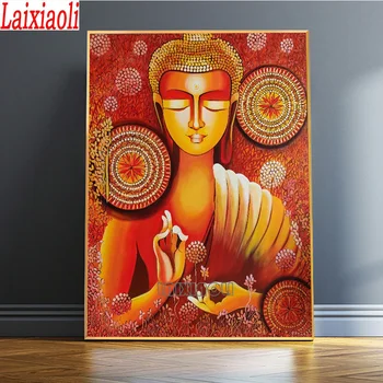Religioon Decor Budismi Kunsti Buddha 3D pilt kive mosaiik täis tikandid värvida teemandid maali müük home decor