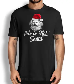 See Ei ole Santa Jõulud Naljakas Karl Marx Meeste T-särk, Lühikesed Varrukad Vabaaja Puuvill, O-Kaelus Särgid