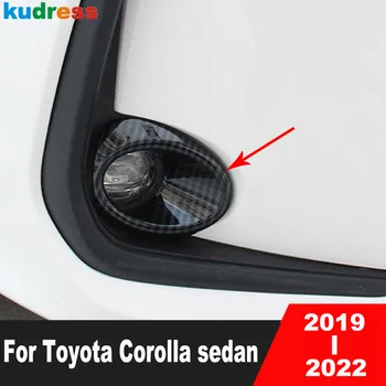 Udutule Lambi Kate Sisekujundus Toyota Corolla sedaan 2019 2020 2021 2022 Carbon Fiber Auto Foglight Bezel Trimmib Tarvikud