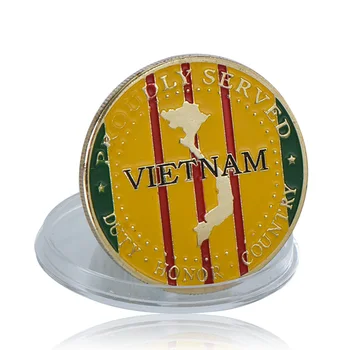 Vietnam Mündi-Ameerika merejalaväe Kuld Väljakutse Mündi USA Vietnami Sõja Mälestusmündid Käsitöö-Suveniiride Kingitus Kogumine