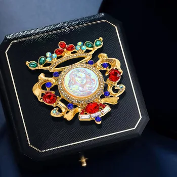 Vintage Luksuslik Kõrge Kvaliteedi Väljamõeldud Värvi Keskaja Crown Pitsilisest Ilu Pea Sõle Peen Sun Moon Ehted Märgid