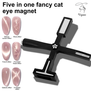 Vnjaoi Maniküür Geelküüned prantsuse Cat ' s Eye Magnet UV Gel Poleerimine muster 3D multi-funktsionaalne maagia kunsti teenetemärgi tööriist