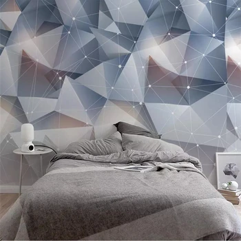 beibehang Custom 3d tapeet stereo foto seinamaaling kolmnurk kaasaegne minimalistlik taust seina paberid home decor de papel parede 3d