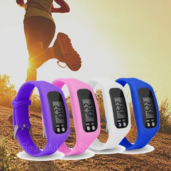 1tk Sport Pedometer Töötab Step Counter LCD Fitness Vaadata Käevõru Jalutuskäigu Kaugusel Calorie Counter Pedometer Digitaalse Tracker