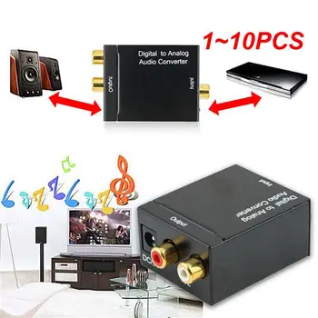 1~10TK Analoog-Digital Audio Converter Analoog Optilise Kiu Koaksiaal Signaali ADC Spdif Stereo 3.5 MM Jack 2*RCA Võimendi