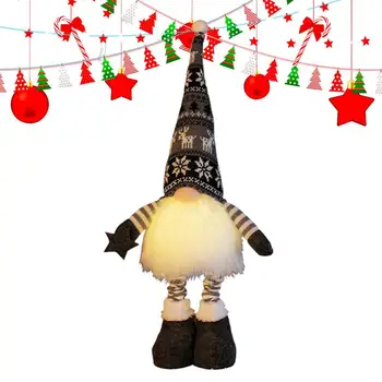 Alalise Jõulud Gnomes Helendav LED Palus Kääbus Kujukeste Puhkus Gnome Näota Kääbus Nukk Plushie Jõulud Kaunistused