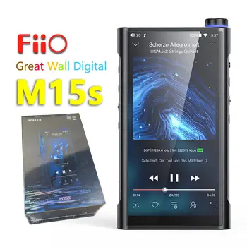 FiiO M15S Android ES9038Pro Hi-Res Kaitstavad Pleier MP3, USB-DAC DSD512 768kHz/32bit Tugi 2,5 mm ja 3,5 mm/4.4 mm Väljund