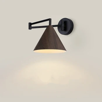Hiina tehase Põhjamaade kaasaegne minimalistlik stiil kooniline pähkel seina lamp sise-messing värvi dekoratsioon seina lamp