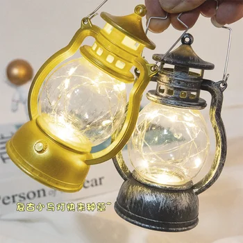 LED-Küünal laterna Valdajate Tabelis Retro Flameless Petrooleumi Lamp Desktop Küünlajalg Lühter Jõulud Uus Aasta Home Decor