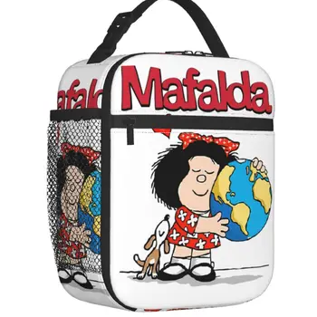 Mafalda Maailma Tema Kutsikas Termiliselt Isoleeritud Lõuna Kott Quino Koomiks Koomiks Kaasaskantav Lõuna Konteiner Piknik Multifunktsionaalne Toidu Box