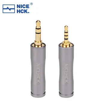 NiceHCK kullatud Puhas Vask HIFI Audio Converter Jack 4.4 mm Naine 2,5 mm ja 3,5 mm Alumiinium Kõrvaklappide Adapter Plug Tarvikud