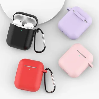 Pehmest Silikoonist puhul Apple Airpods Juhtmeta Peakomplekti puhul Apple AirPods12 Laadimise Kasti Värviga Mood Kõrvaklapid Juhul