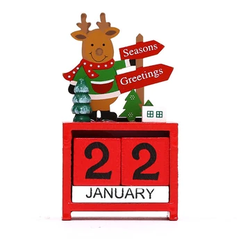 Perpetual Calendar Puidust Plokid Kalendri Jõulud Puidust Kuubikud iga Päev Igavene Töölaua Kalender Kodu Pool Riiulid, Tabelid