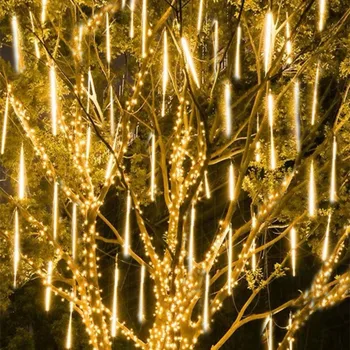 Päikese Väljas LED-Meteoor Dušš Haldjas String Vanik Kardin Tuled Jõulud Decor Väljas Pulm Street Aed Decor Navidad