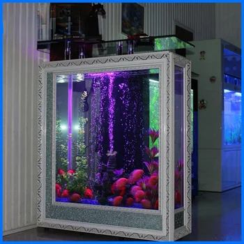 Ristkülikukujuline Euroopa Suurel Ekraanil Ökoloogilise Kala Tank Aquarium Keskmise Ultra Valge Klaasi Alt Filter