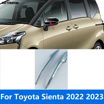 Toyota Sienta 2022 2023 Kroomitud Tahavaate Pool Ukse Peegel Riba Katab Vormimise Sisekujundus Kleebis Välisilme Tarvikud Car Styling