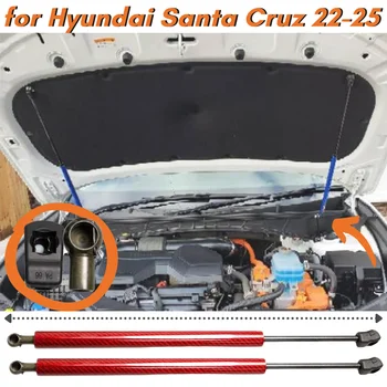 Tükk pak(2) Carbon Fiber Kapott Toed jaoks Hyundai Santa Cruz 2022-2025 Esi Kapott Gaasi Vedrud amortisaator, Lift Toetada Tala Baarid