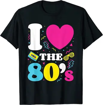 UUED PIIRATUD I Love 80s, 1980. aastatel, Vintage Retro Kaheksakümnendate Kostüüm Pool T-Särk