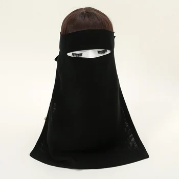 Uute tulijate Sifonki Sall Niqab Nägu Katted Jaoks Moslemi Naiste Palve Khimar Niqab Nägu Katta Daamid Tavaline Sall 48*40cm
